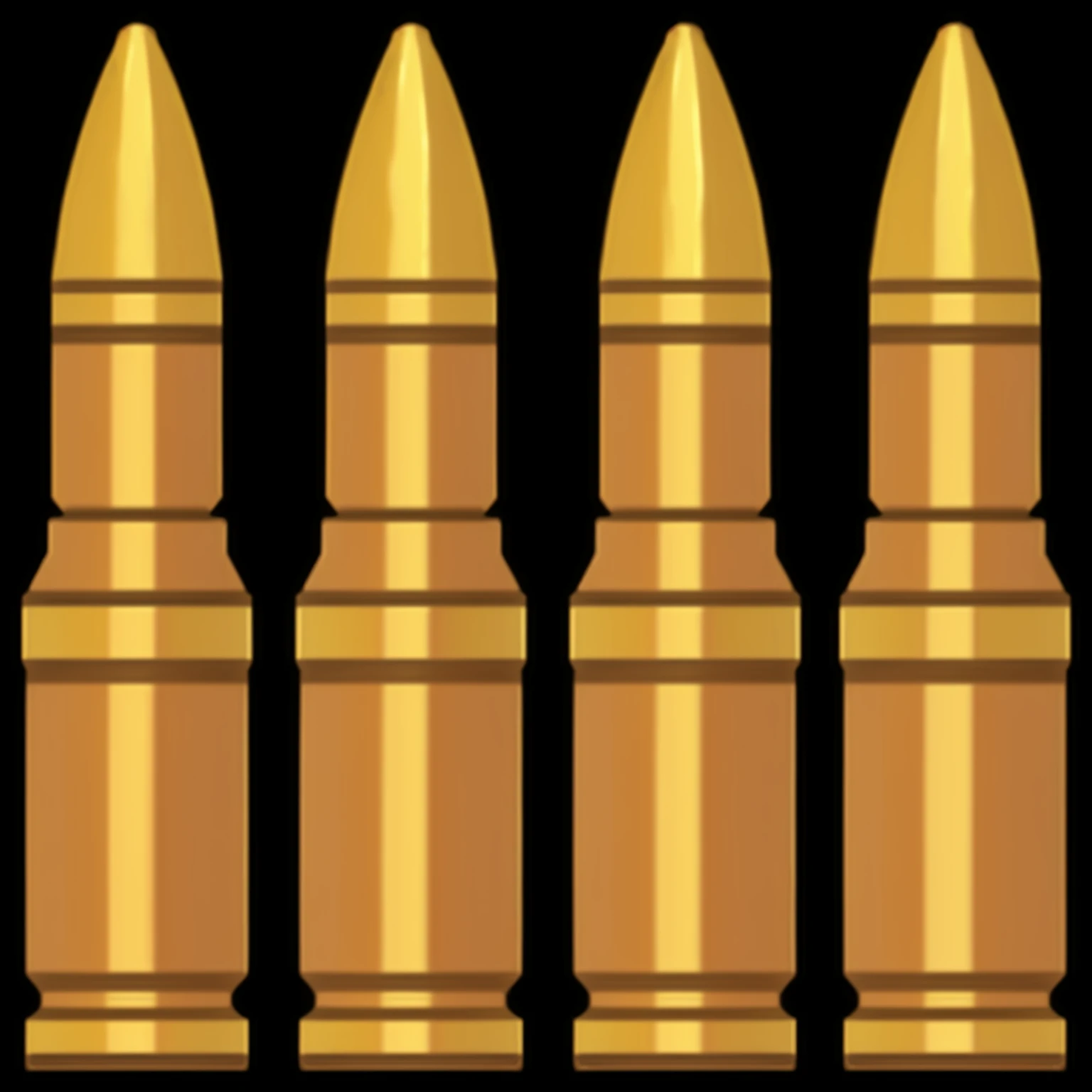 A golden bullet,American cartoon style,8K,Realistic texture,Extremely detailed wasteland style,Game Icon.
