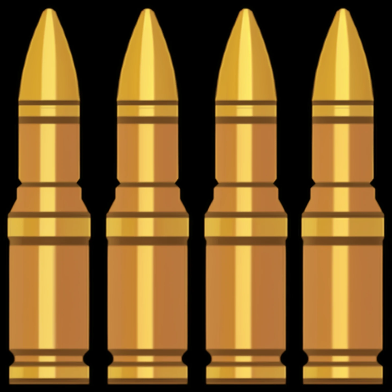 A golden bullet,American cartoon style,8K,Realistic texture,Extremely detailed wasteland style,Game Icon.