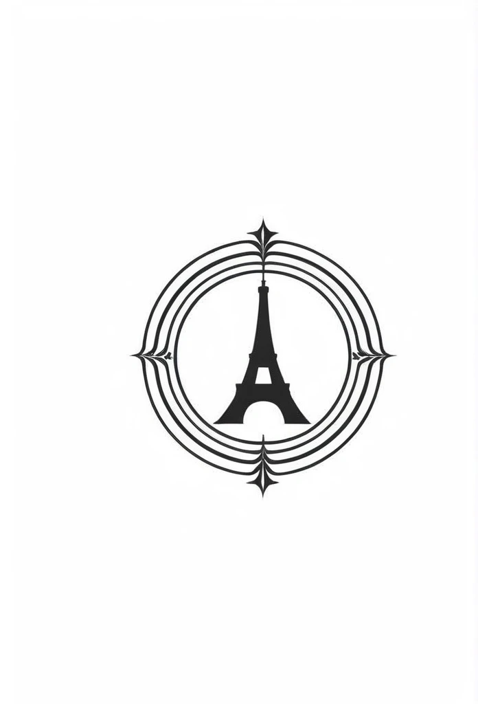 The logo of a fashionable French apparel brand. A very chic and modern design. A very cool design that men will fall in love with. The background is pure white.