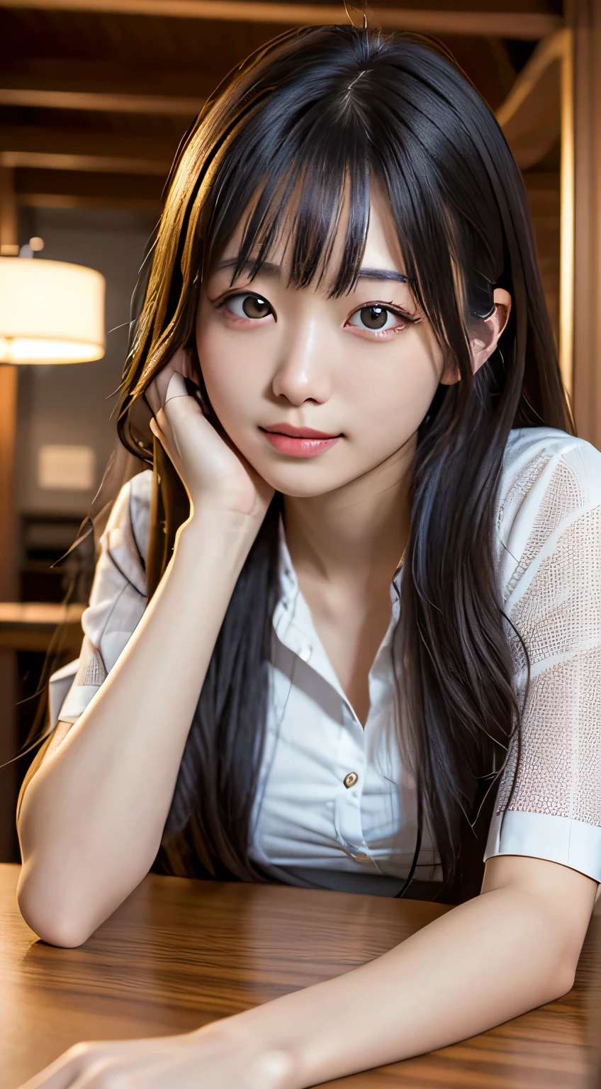(In 8K, Ultra-high resolution, Highest quality, Tabletop:1.1),(18-year-old:1.1)、Japanese girl's life々Beautiful portrait、Photorealistic、Ultra-high resolution、Highest quality、 (Three high school girls:1.5)、threesome、(Black straight hair、Iris ),Cute Smile、(Swimwear:1.5)