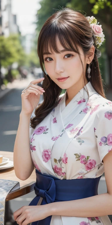 (Highest quality, masterpiece:1.2), woman, Portraiture, Outdoor,(Highest quality, 8k wallpaper, Tabletop, Ultra HD: 1.3), 現実にいるwoman,25歳ぐらいのwoman,Japanese,A cute face is better than a pretty face,100cm bust,Shortcuts,Slim figure,