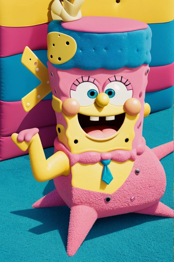 
The combination of SpongeBob and Patrick Star

