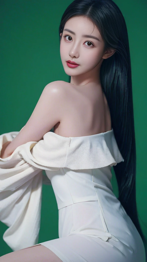 best quality, masterpiece, Ultra-high resolution, (Reality:1.4), RAW photos, 1 Girl, Off-shoulder