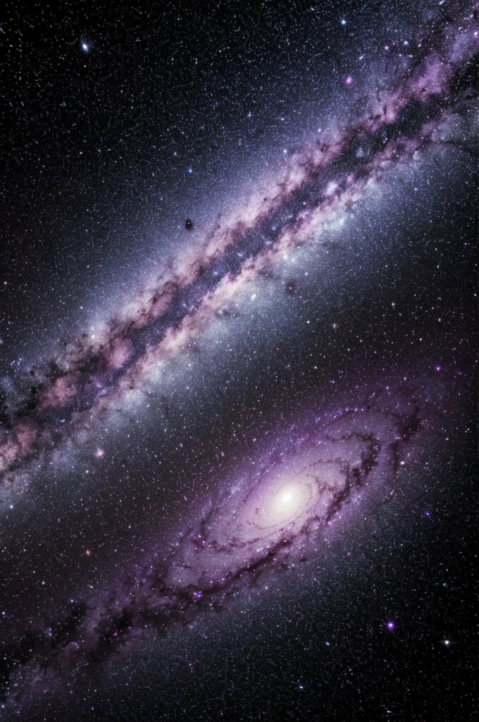 Purple galaxy with the letter "WITH"