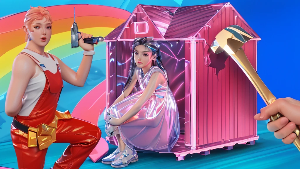 3d style, simplified design, 3d render, glossy texture, smooth 3d model, multiple light sources, rim light, sharp post effects render, (glossy plastic texture with multiple big light probe refractions), perfect cgi, smooth silhouette, high intensity refraction, (super glossy material), most beautiful vfx , blue background, plastic refractions, realistic, 4k, high resolution, rim light, photo shoot, commercial photo, profile shot, 4k, rim light, high resolution, 4k, glossy texture, smooth 3d model, multiple light sources, rim light, sharp post effects render, (glossy metallic texture with multiple big light probe refractions), perfect cgi, cgi art created only with gradients, smooth silhouette, high intensity refraction, (super glossy chrome material), most beautiful vfx, blue background, chrome metal refractions, multiple light sources, rim light, sharp post effects render, perfect cgi, digital art, detailed digital art, reflective, best quality, 4k, masterpiece:1.2, ultra-detailed, realistic, vivid colors, dark and moody lighting, The image of the highest quality, ensuring every detail is showcased perfectly. It in 4k resolution, allowing viewers to immerse themselves in the richness of the colors and intricate details. The realistic rendering. under the spotlight, reflecting, high-resolution image, realistic rendering, dark background, and rim light photorealistic