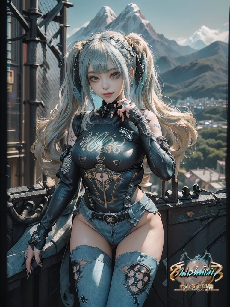 (SFW, NSFW_STILL_SHOW), Oppai-Loli、((wide-angle, Flying Magic、Floating hair、Floating in the air, Curved horizon, Overlooking a city eroded by the jungle,Above the city)), { (Mystic sight)| best quality | 8k | clear |focused } (Masterpiece:1.2, photo-realistic:1.37)、{ S、(Detailed KAWAII Face)、{(Childish)|(Gigantic Cleavage)}、(Detailed glistening ivory skin)、extremely detailed, { Transparent Veil | Red Leather High Collar | Red Long Boots | rubber sole | Random hair color },