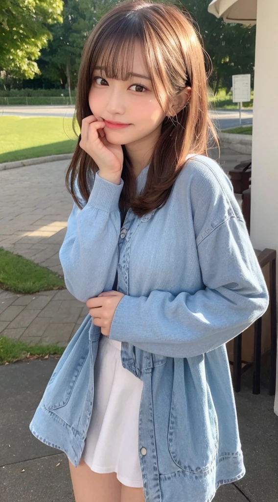 woman Make a cross shape with your arms in front of your chest Refusal Wear cute clothes