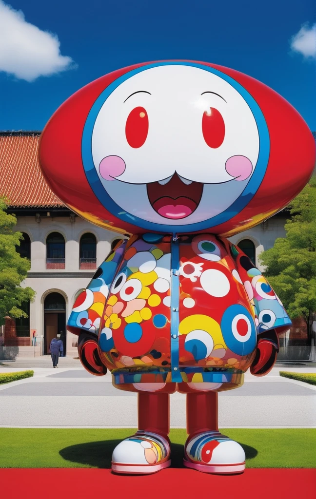 On a bright red campus"YES"Character、8K quality, Takashi murakami&#39;illustration of, intense watercolor, watercolor detailed art, watercolor splash, surreal, avant-garde pop art, Beautiful and expressive paintings, 美しいアートワークillustration of, very colorful tones, wonderful, cool beauty, highest quality,official art, vector art,stylish design, (((Chibi)))、(((1 cute kitten))), (((highest quality))), HDR, ((Detailed details)), (((graffiti art))), ((masterpiece))、((Super detailed))、(((colorful flowers)))、(((Futuristic city on Mars)))