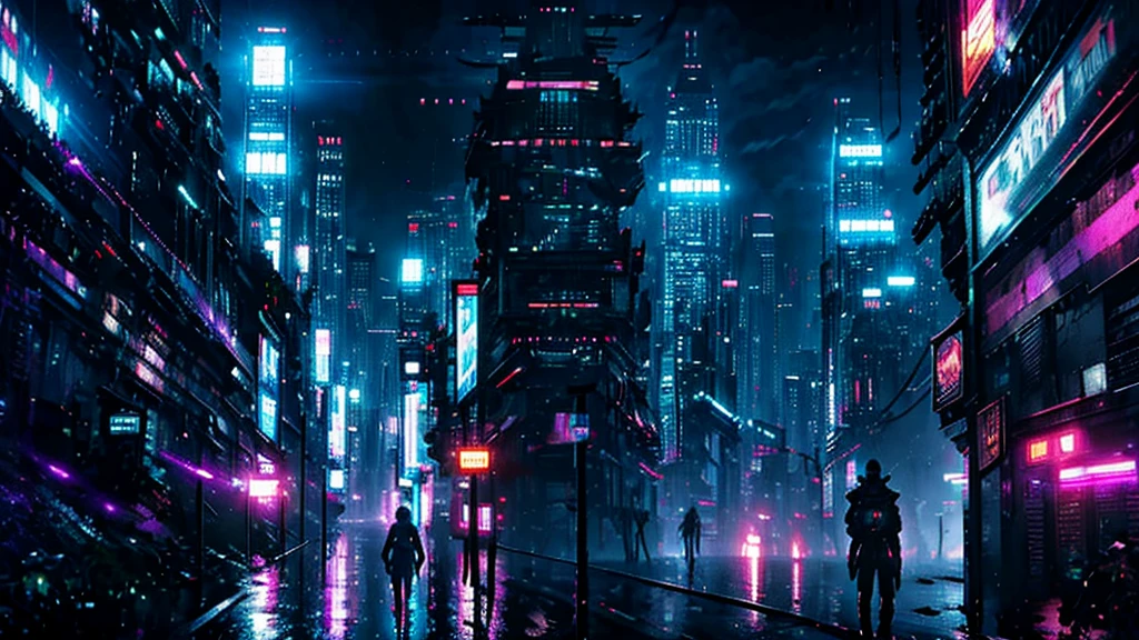 Future City, cyber punk, Violence, Decadence, Future Society, There is no one