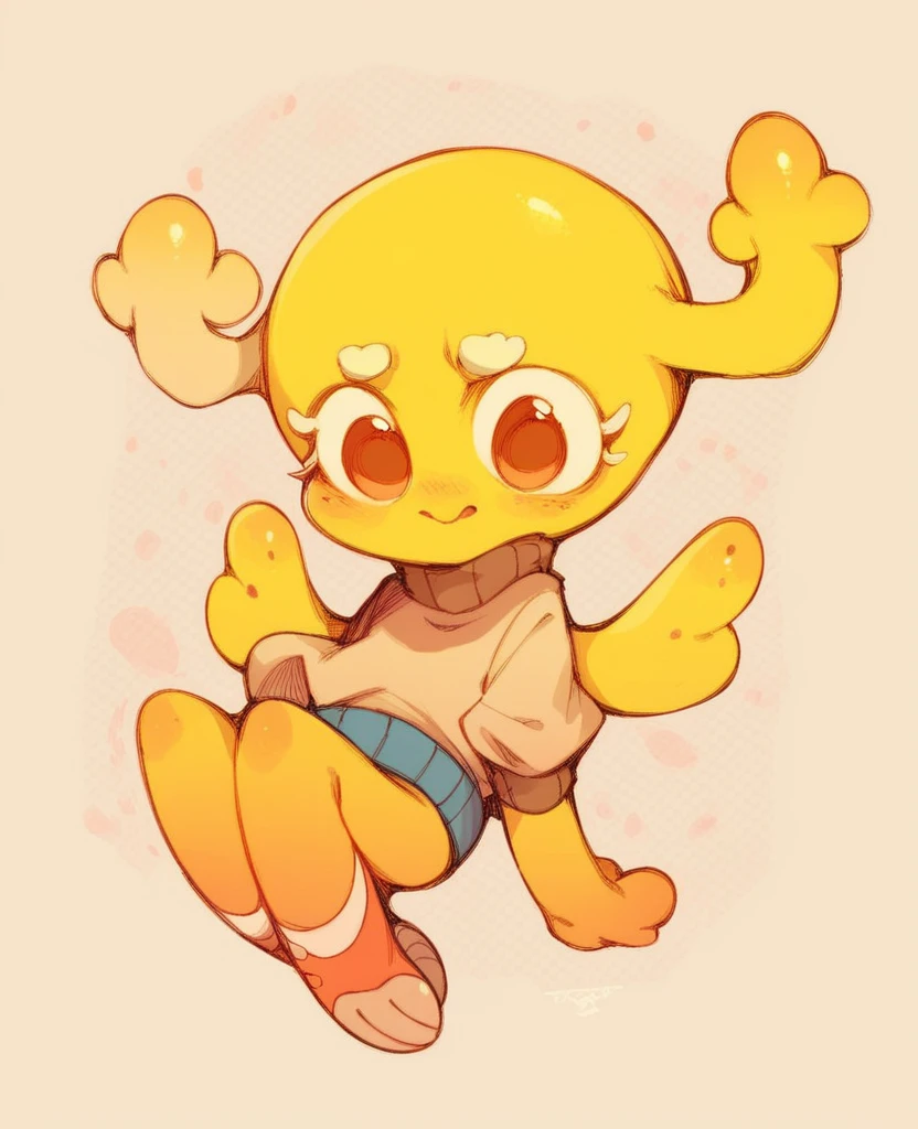 Penny Fitzgerald, penny_unshelled, yellow body, cute
