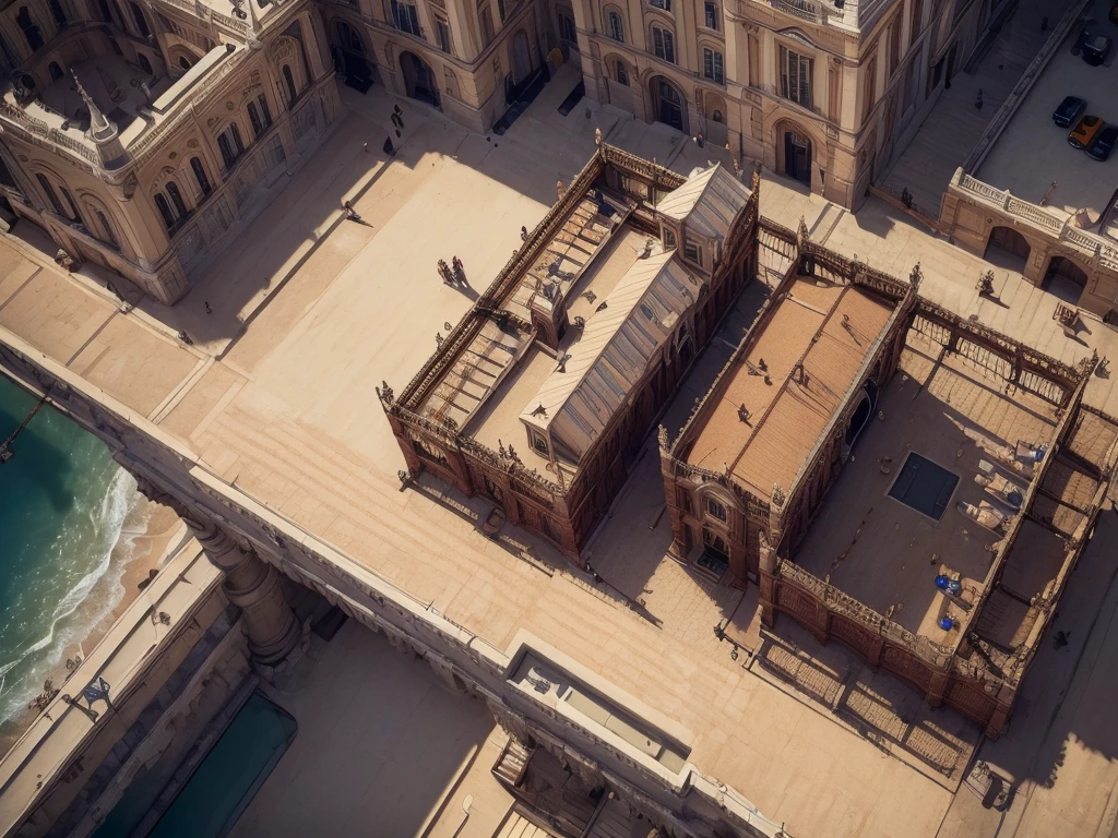 (Highest quality:1.5), (masterpiece:1.5), (8K:1.5), cage, shoot from above