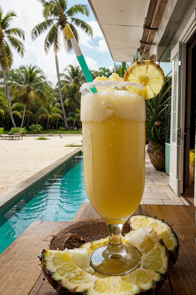 Taste the tropics with a Pineapple Coconut Margarita