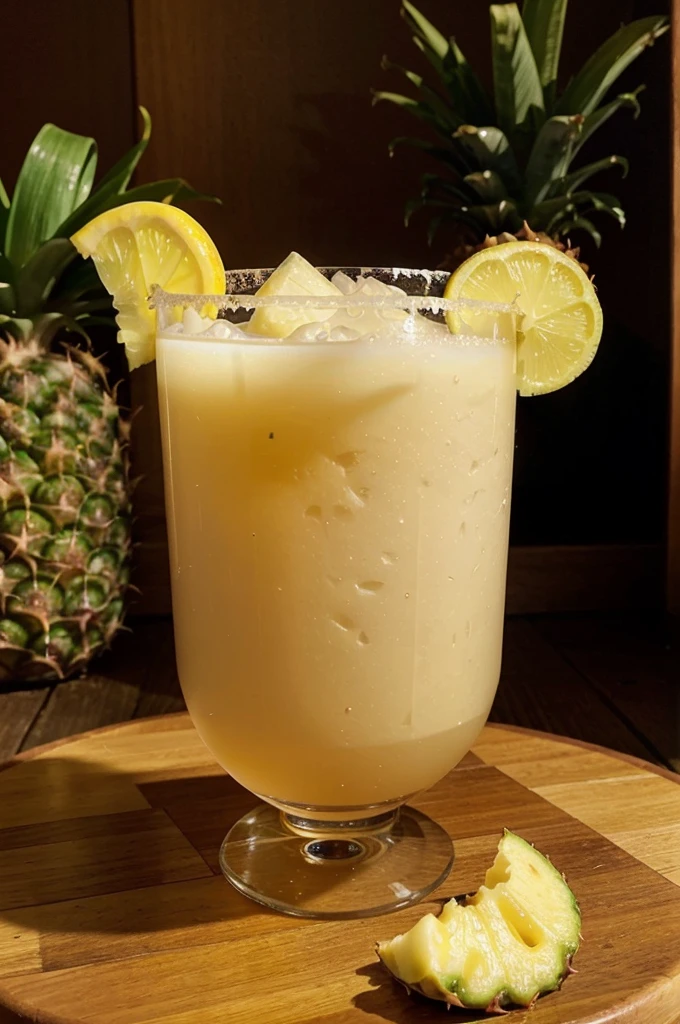 Amateur photo from Facebook. Taken with an iPhone 15 Pro. Taste the tropics with a Pineapple Coconut Margarita