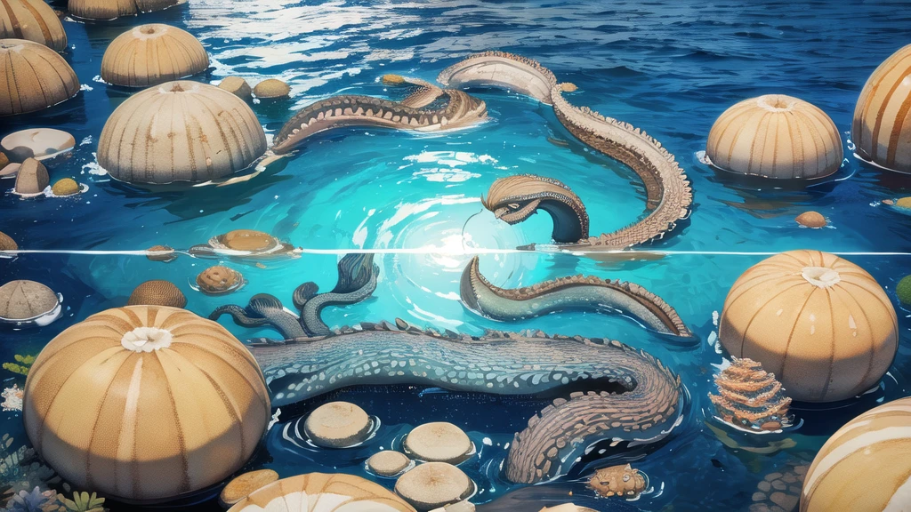 Kraken geography data in detailed hyper-realistic photography.