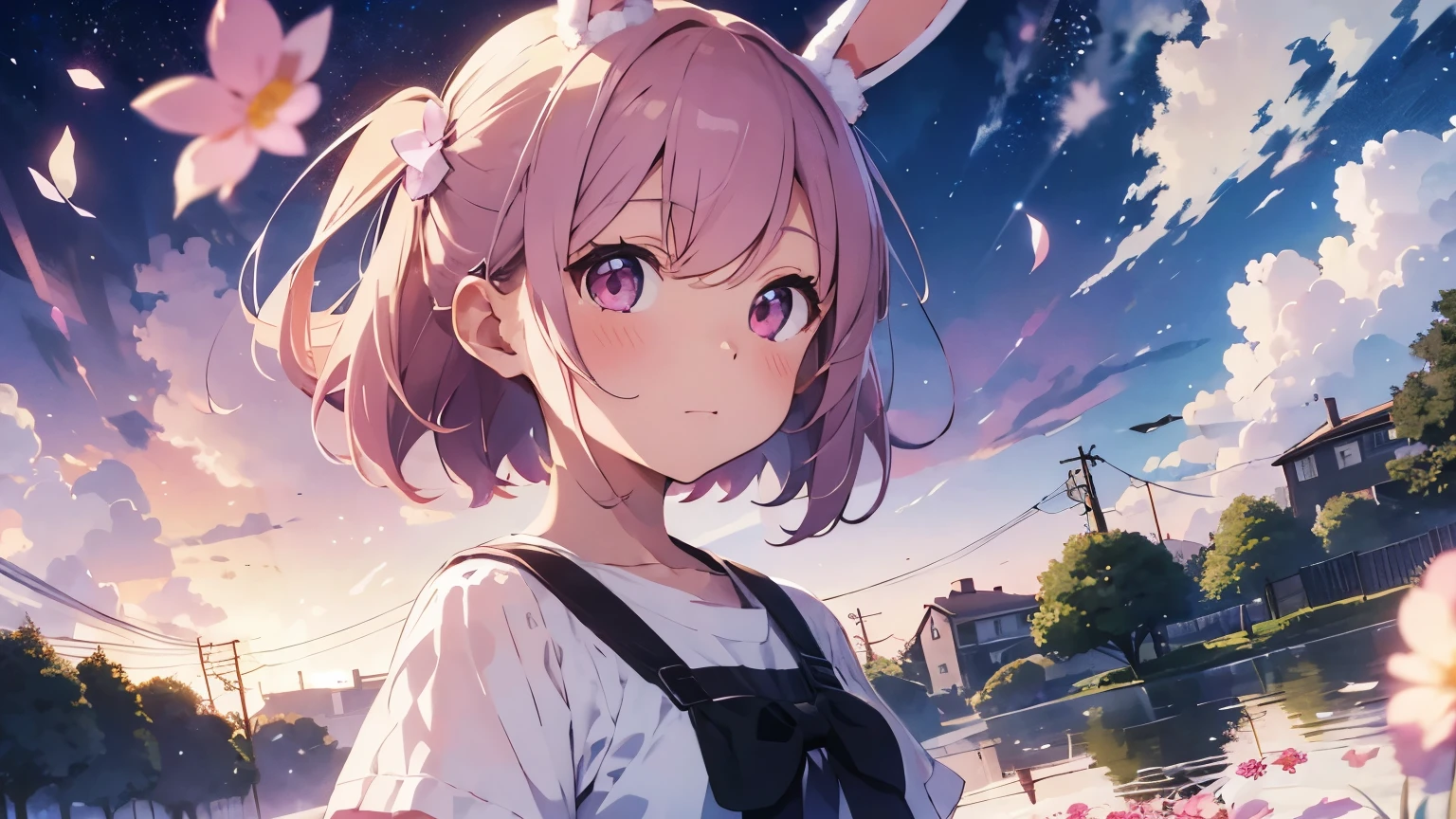 Fluffy bunny ears