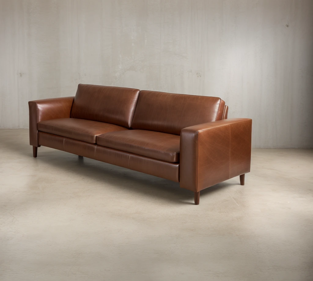 Designer sofa set, rich colors, brown similir leather sofa