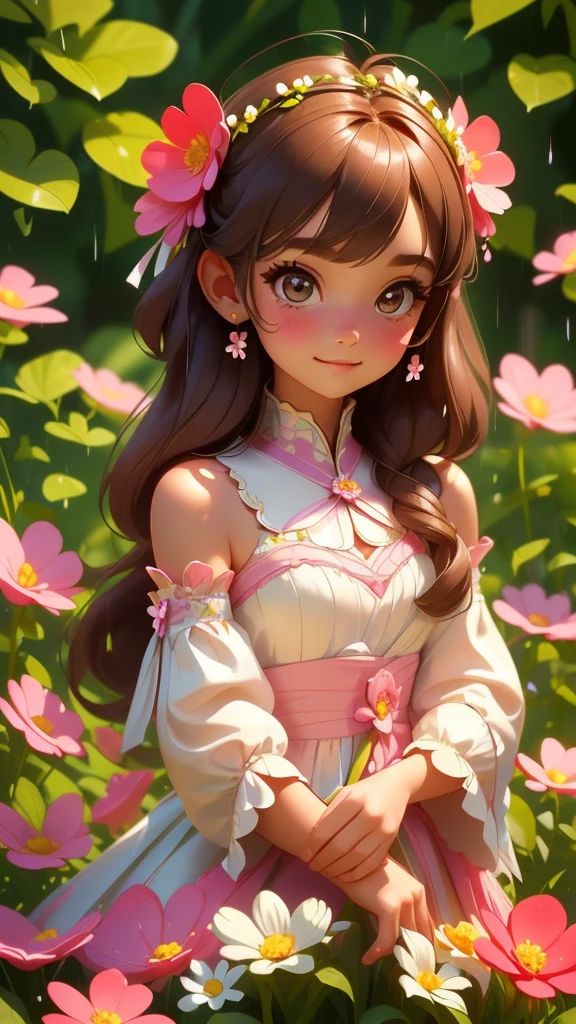 creat a very beautiful young woman a flower girl is she, I saw her sitting in the rain Raindrops falling on her She didn't seem to care She sat there and smiled at me And I knew (I knew, I knew, I knew, I knew) She could make me happy (happy, happy) Flowers in her hair, flowers everywhere I love the flower girl Oh, I don't know just why She simply caught my eye I love the flower girl she seemed so sweet and kind. She crept into my mind. I knew I had to say hello (hello, hello) She smiled up at me She took my hand and we walked through the park alone But I knew (I knew, I knew, I knew, I knew) She had made me happy (happy, happy) Flowers in her hair, flowers everywhere I love the flower girl Oh, I dont know just why She simply caught my eye I love the flower girl she seemed so sweet and kind She crept into my mind Suddenly the sun broke through (see the sun). I turned around she was gone (where did she go). And all I had left was one little flower from her hair. But I knew (I knew, I knew, I knew, I knew) She