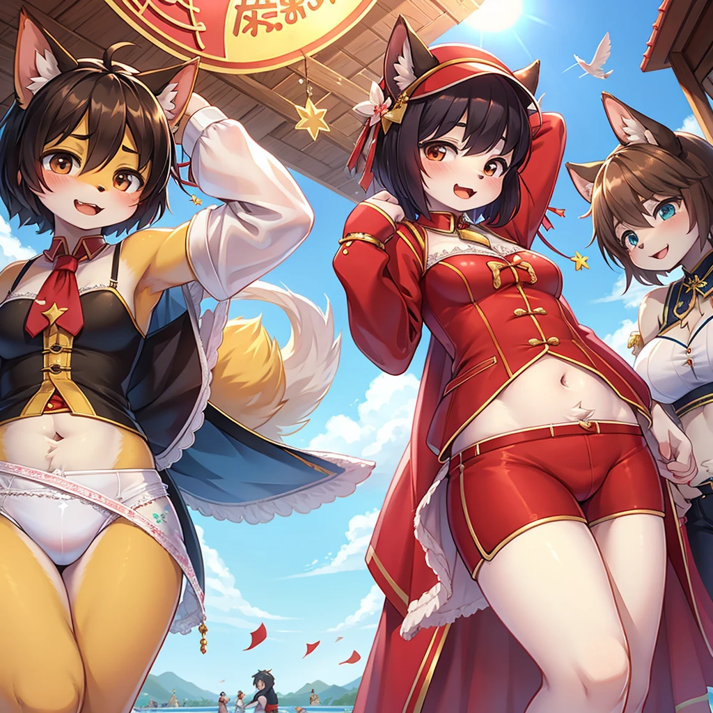 Five Lucky Stars , Winners and Sinners , Hong Kong Movies , (labia:0.5) , Fluttery clothes