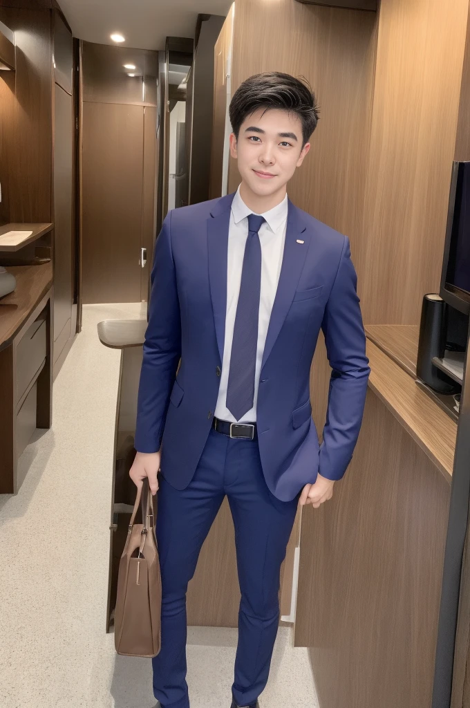 New employee, very handsome, 20 years old.、　（A really cool S-class guy in a suit.）、　เด็กชายJapanอายุ 20 ปี、　businessman、　Luxurious suit、　brown suit、　office、　Standing in a suitＳHandsome young man、　full body photo、　（ภาพถ่ายที่มีรายละเอียดhighของ CG Unity 8K）、　（มีรายละเอียดhighＳhandsome man in class）、　（Real photos）、　　（（คุณภาพhighสุด））、　very detailed、　（Masterpiece）、　คุณภาพของภาพที่highเป็นพิเศษ、　high、　viewer、　gentle man、　I'm beautiful.、　short hair、　Vivid photos、　Handsome like a model、　Handsome like an idol、　Luxury watches、　Cold Belt、　Japan