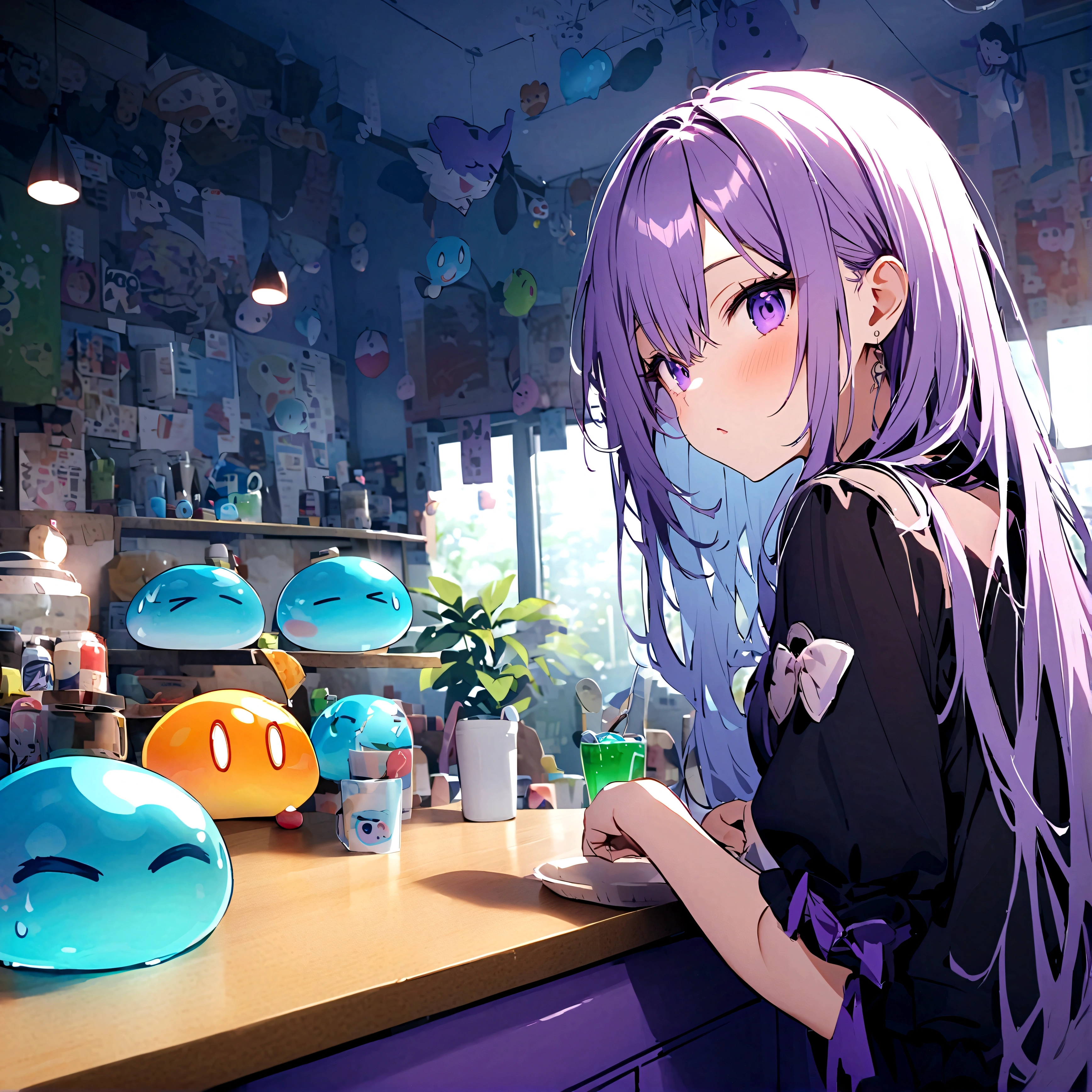 Dragon Quest、猛poisonの沼、Boyz Slime、Purple Sliver、poison々Cool looking slime、gel、Irregular shape、猛poisonボディ、