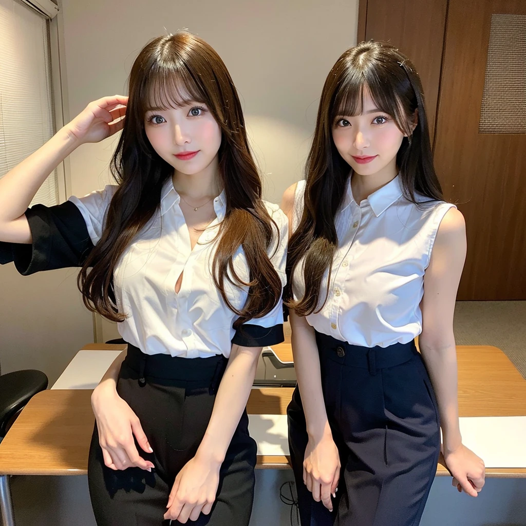 ((Highest quality)), ((masterpiece)), (detailed), One girl, sexy,
Japan、cute、Ecchi、One Woman、I have long hair、Pants that dig into the crotch、Office Lady Style、slender