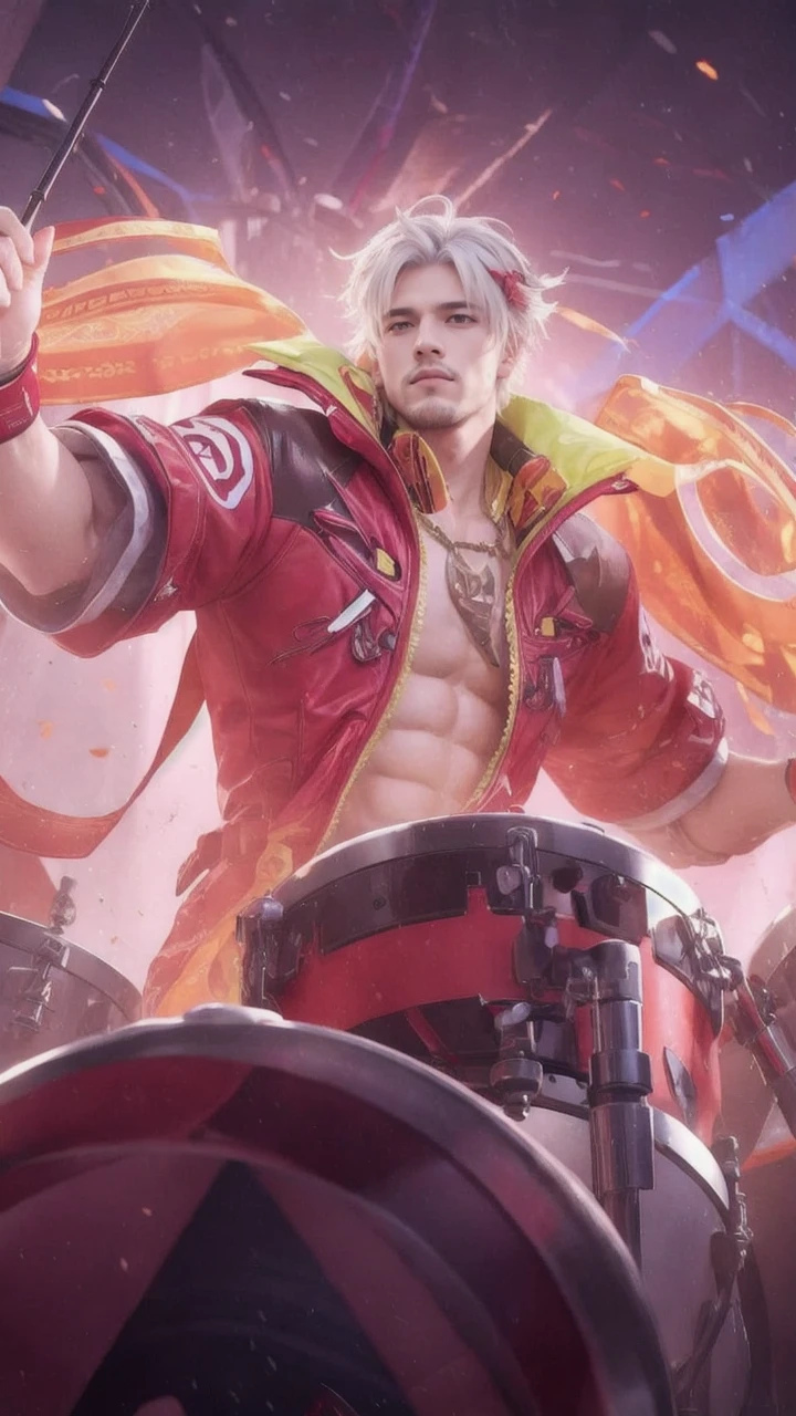 ((masterpiece)),((bestquality)),8k,high detailed,ultra-detailed, depth of field, wide angle,1boy, male focus, solo, handsome face, Neutral Expression, Stylish Pose, volumetric lighting,stare,real skin texture,Midium shot,