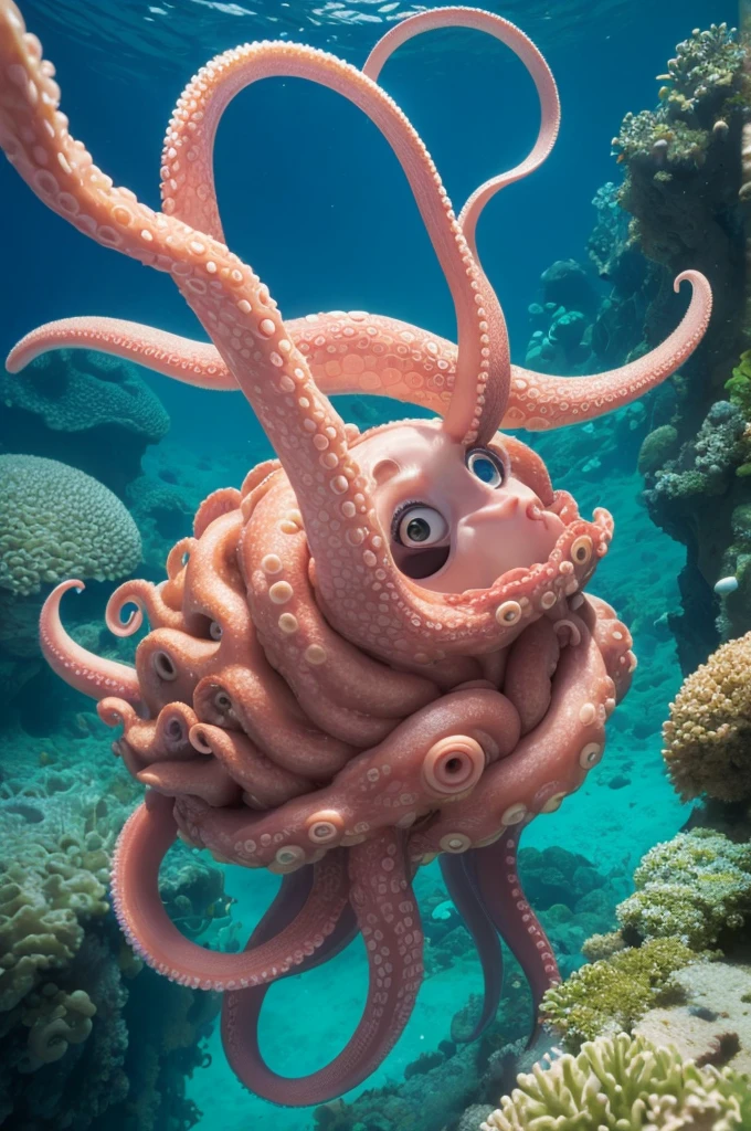 An octopus tenticle in swimmer’s vagina