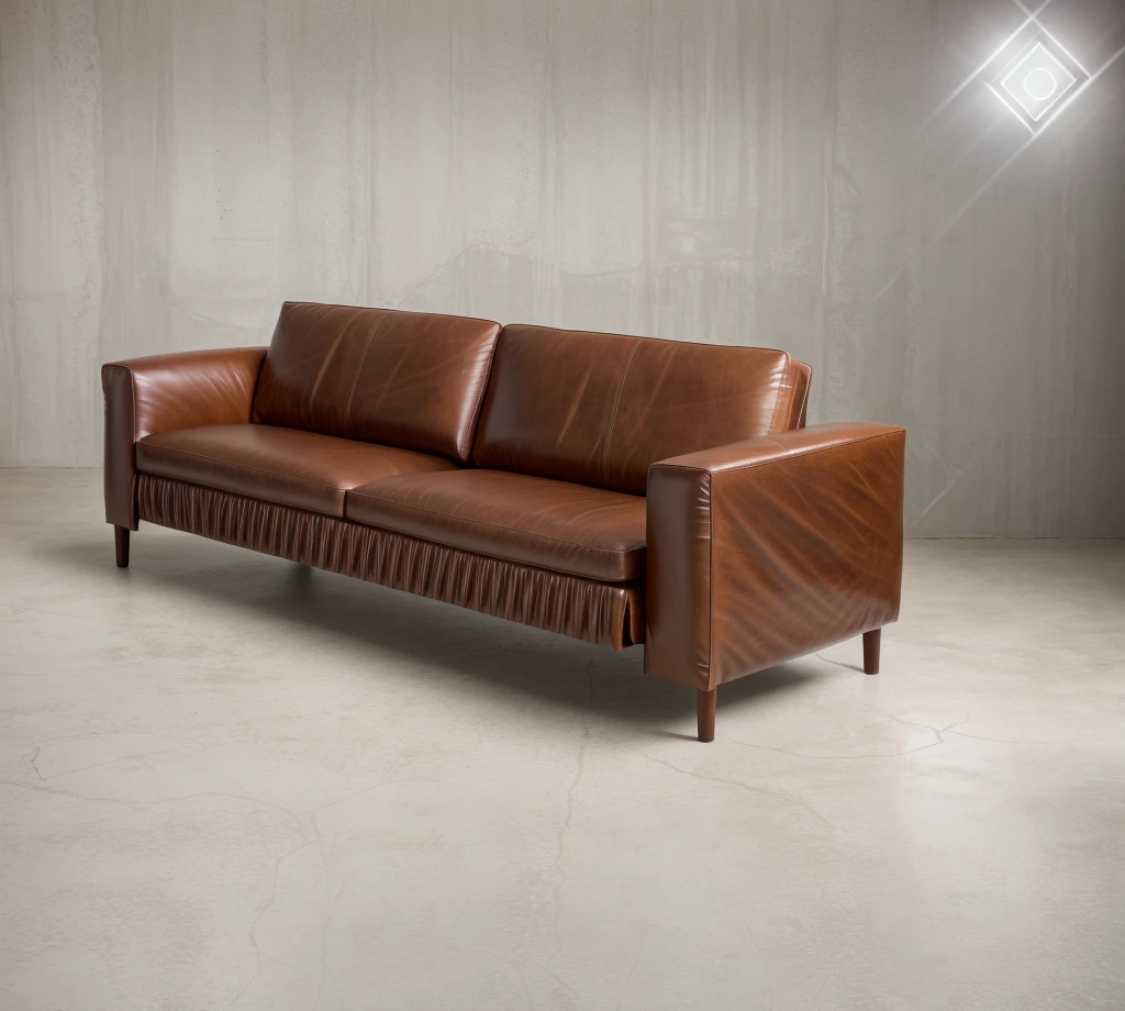 Designer sofa set, rich colors, brown similir leather sofa