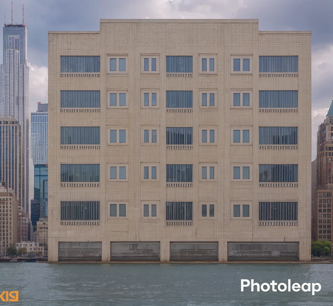  A white building 