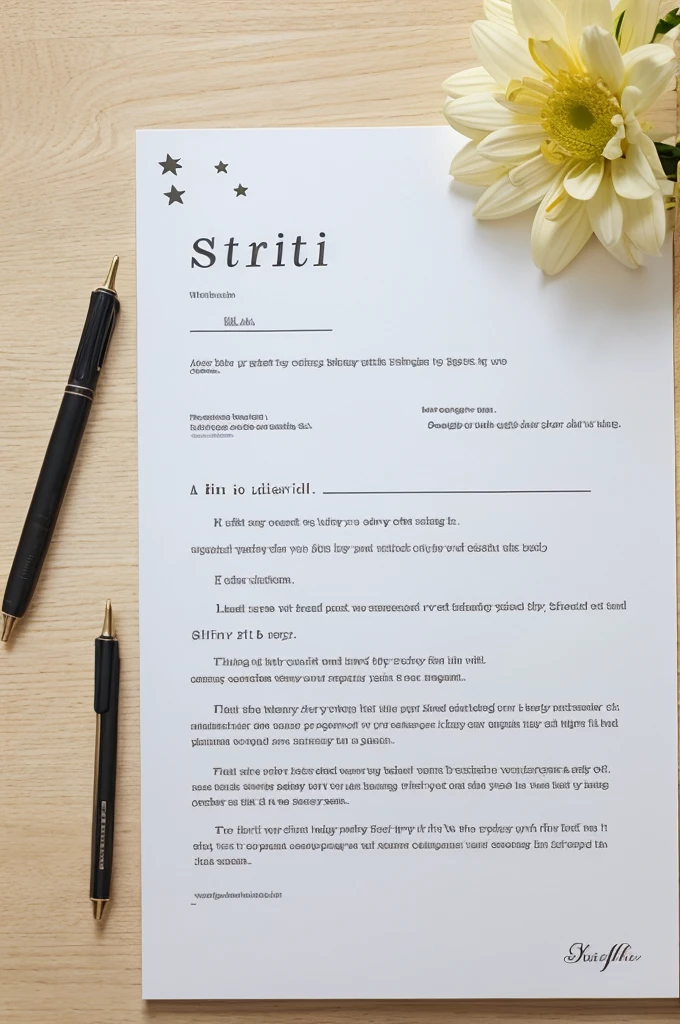 Starlit script. It should be simple and minim