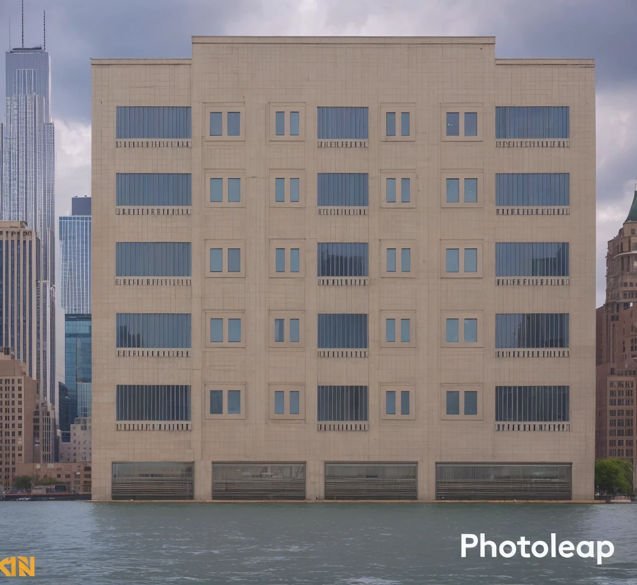  A white building 