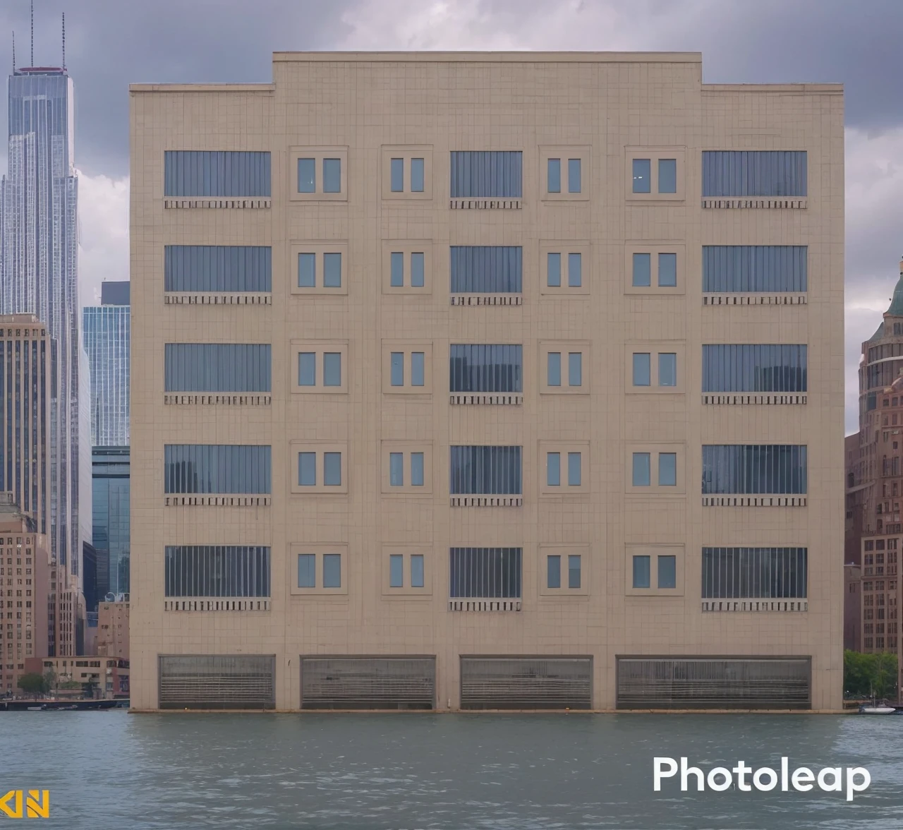  A white building 