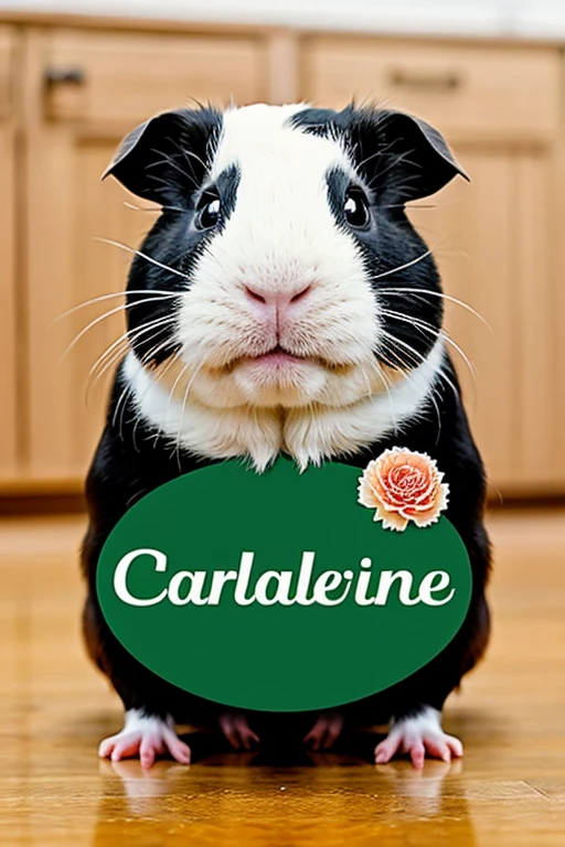 Create a logo for my guinea pig company with the name carnations