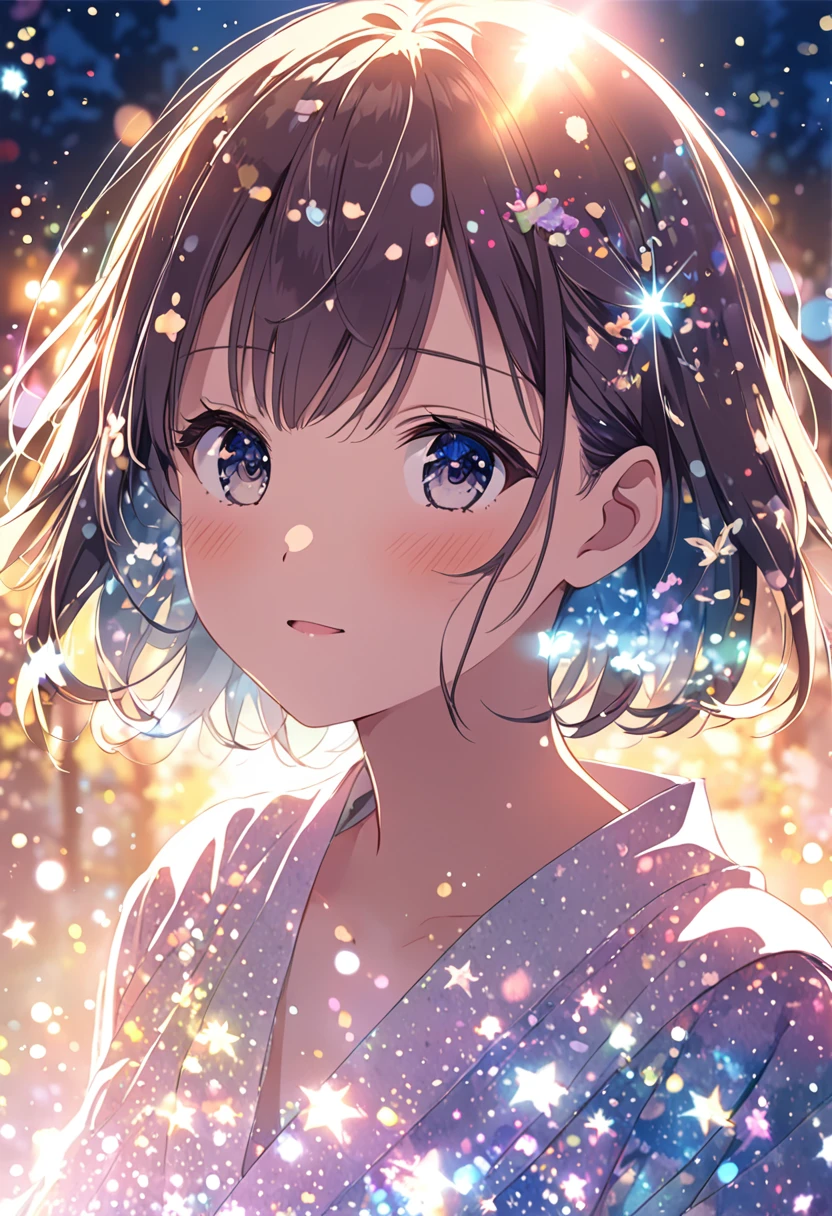 Cute Girls、Backlight、Double Exposure、Multiple Exposure、
High definition、Transparency、mysterious、Soft Focus、Flare、Flare効果、Glitter、Anime illustration、yurukawa、Dreamy