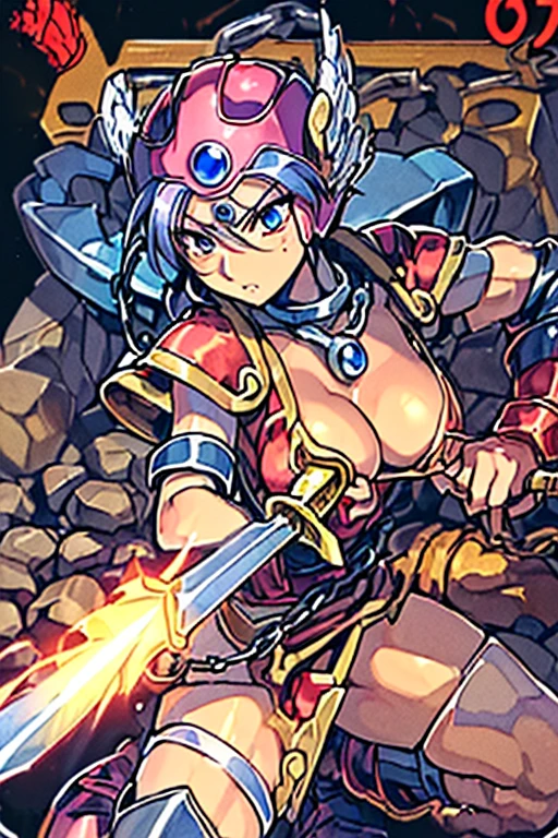 (((Dragon Quest 3 Costumes)))、distinct、(((Female)))、(((Whole body expression))),(((wise)))、(((alone)))、(((Go down)))、(((Clothes are torn)))、((The clothes are severely torn))、((Bloodstained))、((Stockings are torn))、((Best image quality、8K))、Ultra-high resolution、(((On one knee)))、(((Hands tied with chains))),(((I'm fainting))),(((Bleeding from many wou(My chest is about to burst)))、(((The flames burn on the clothes)))、(((Hot air makes it hard to breathe)))、(((The costume is torn)))、(((Under attack from the enemy)))、(((My body is numb)))、(((Direct lightning strike)))、(((Rock Bottom of Despair)))、(((I am enduring it with willpower alone.))),(((The flames burn on the clothes)))、(((Get down on one knee))),(((Whipped)))、(((Use a sword as a walking stick))),(((Eyes are clear)))、(((Hands bound with chains)))、(((True to LoRA)))、(((Follow the instructions faithfully)))。