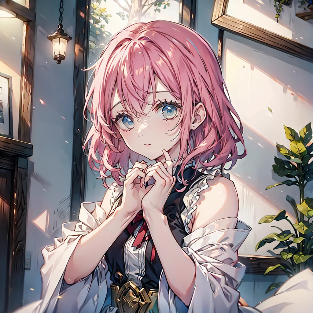 Official art using high quality hand-drawn watercolor sketch techniques. (Highest quality,4K,8K,High resolution,masterpiece:1.2),Super detailed,Beautiful detailed gray eyes,girl with beautiful eyes, everyone, Beautiful Anime Girls, Cute Anime Girl, Smooth anime art, Anime Style, Elegant colors, Soft lighting, Delicate and beautiful wet eyes, Very coquettish, (Beautiful big breasts:1.2), (The right move:1.2),