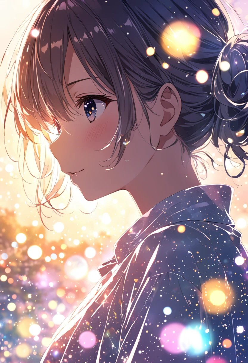 Cute Girls、Backlight、Double Exposure、Multiple Exposure、
High definition、Transparency、mysterious、Soft Focus、Flare、Flare効果、Glitter、Anime illustration、yurukawa、Dreamy