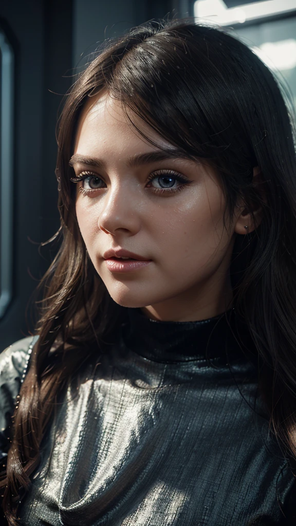 a detailed, photorealistic rendering of a young girl in a Roblox-inspired virtual world, beautiful detailed eyes, beautiful detailed lips, extremely detailed face and expression, long eyelashes, realistic hair and clothing, vibrant colors, dynamic lighting, intricate 3D environment with blocky, pixelated architecture, futuristic and whimsical aesthetic, ethereal and dreamlike atmosphere, cinematic camera angle, masterpiece, 8k, ultra-detailed, photorealistic