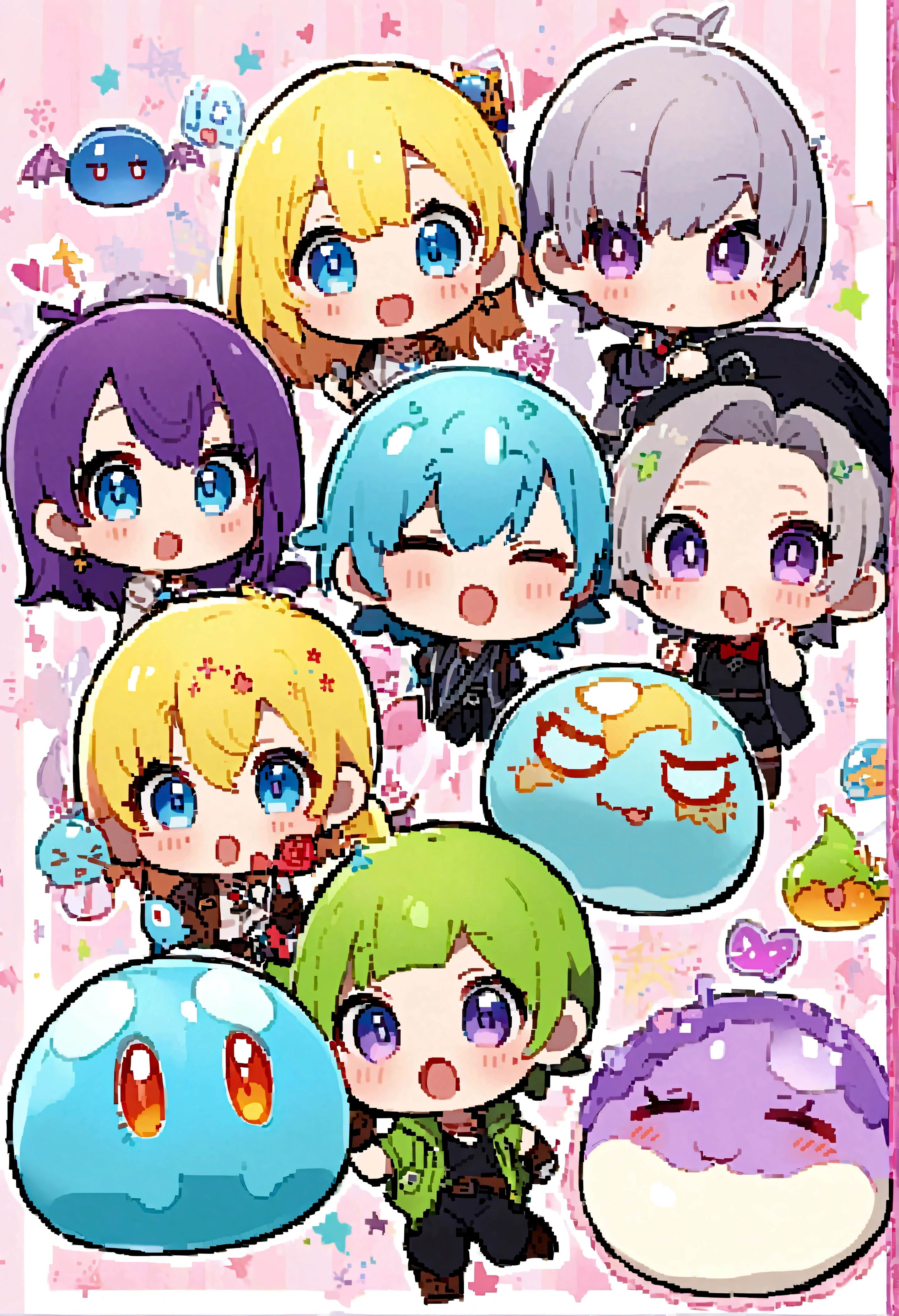 Score_9, score_8_up, score_7_up, score_6_up, rating:explicit, (4girls), looking at viewer, detailed eyes, blush, multiple girls, vtuber, virtual youtuber, multicolored hair, spread legs, lineup, line up, side by side, take your pick, yamaori_style, serafuku, gyaru, tied shirt, microbikini, bikini top, pleated_skirt , bow, navel, midriff, fishnet thighhighs