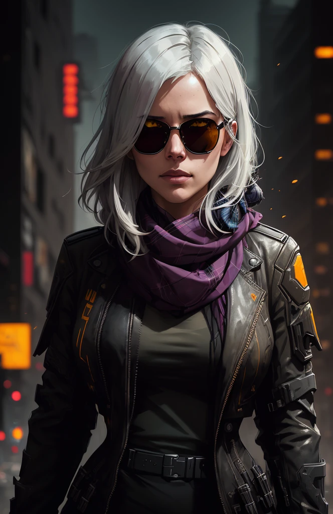 (dark shot:1.1), epic realistic, portrait of halo, sunglasses, blue eyes, tartan scarf, white hair by atey ghailan, by greg rutkowski, by greg tocchini, by james gilleard, by joe fenton, by kaethe butcher, gradient yellow, black, brown and magenta color scheme, grunge aesthetic!!! graffiti tag wall background, art by greg rutkowski and artgerm, soft cinematic light, adobe lightroom, photolab, hdr, intricate, highly detailed, (depth of field:1.4), faded, (neutral colors:1.2), (hdr:1.4), (muted colors:1.2), hyperdetailed, (artstation:1.4), cinematic, warm lights, dramatic light, (intricate details:1.1), complex background, (rutkowski:0.66), (teal and orange:0.4)