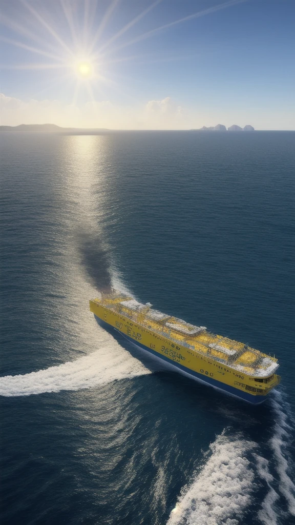 Generate an image of the cover of the video game Tragedy at Sea: The Sewol Ferry in Panorama, natural lighting, Ambient lighting, Sun ray, nature, HDR, dynamic colors