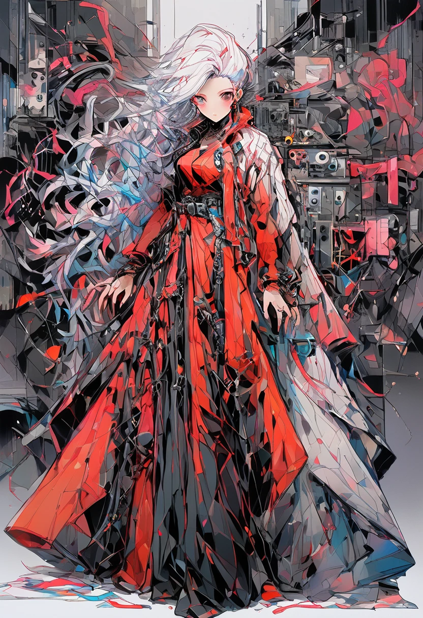 (masterpiece: 1.2, Highest quality), (live-action, Intricate details), (1 Female, alone, Upper Body, Big Breasts) clothing: sharp, stylish, nice, fashionable, Non-standard, Avant-garde, Experimental Look: shaved head or Boldな hair color, Stunning makeup, Unconventional fashion choices, Arm tattoos behavior: restive, Non-conformist, Provocative venues: Urban Arts District, Hobbies of the underground music scene: punkショーに参加する, Creating mixed media art, Experiment with the values of different subcultures: personality, credibility, Creative Expression Sources of Inspiration: punk, Counterculture Icon, Avant-garde art movements Character traits: Boldな, Bold, Non-standard.