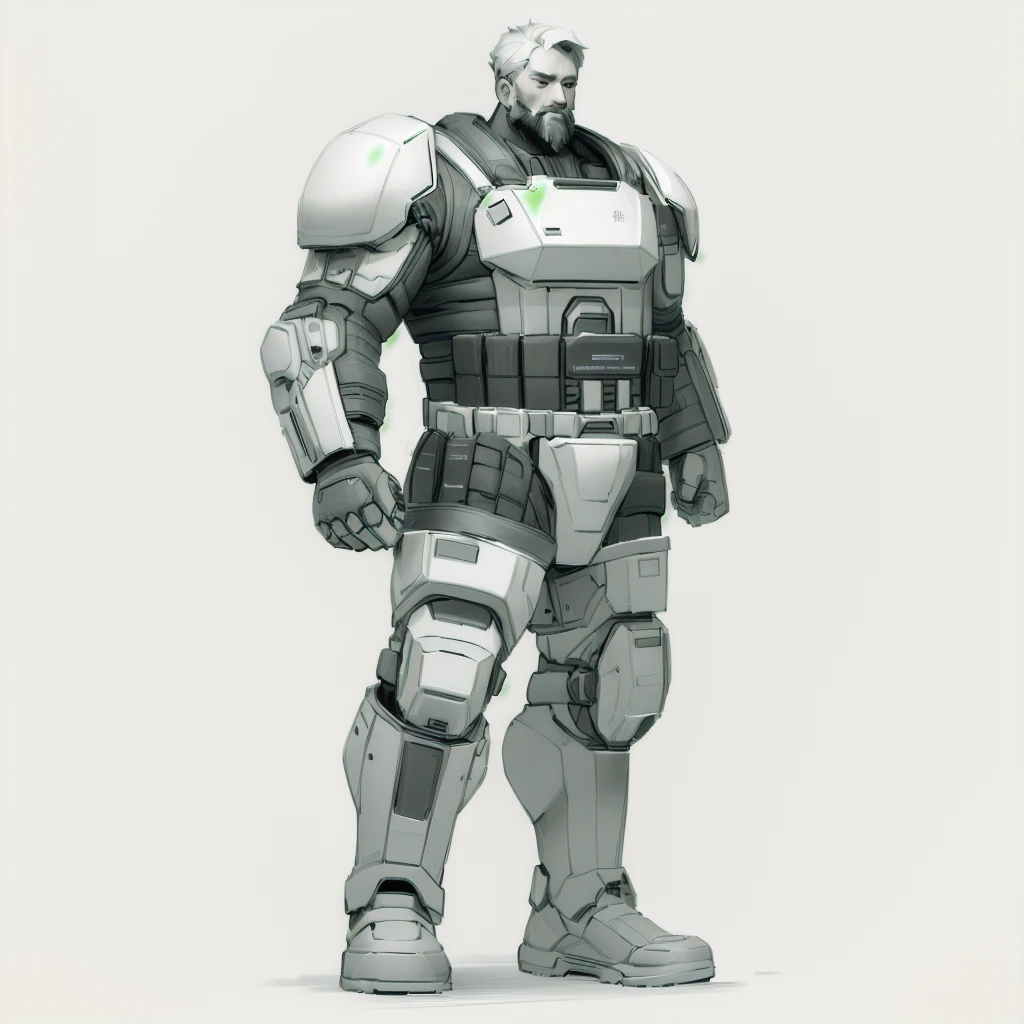 Enhance render style, grey color scheme, monochrome