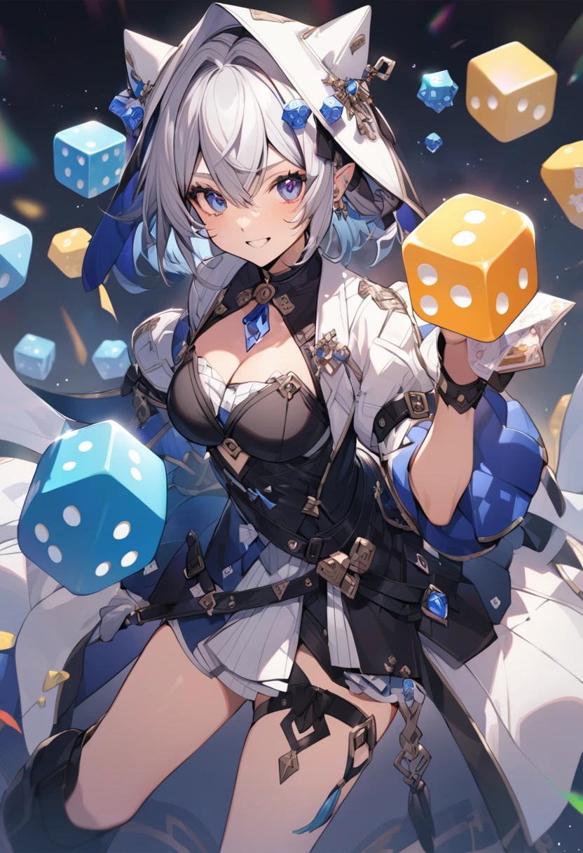 Make two common 20-sided dice
