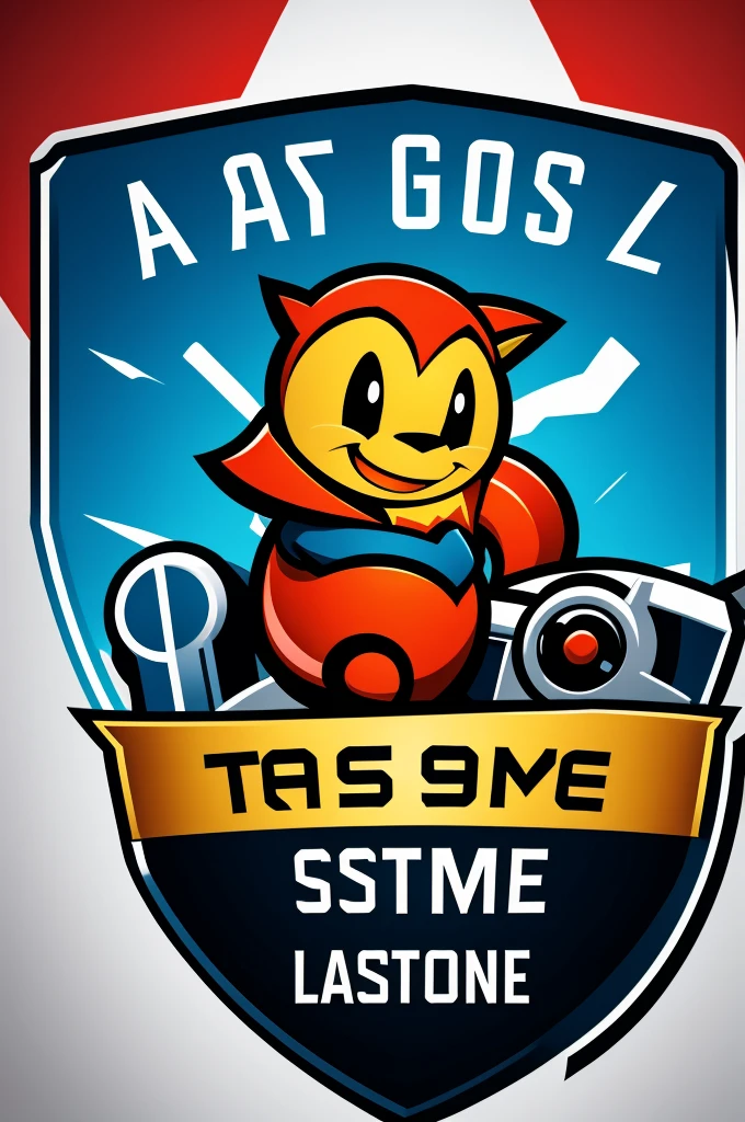 An animated game style logo