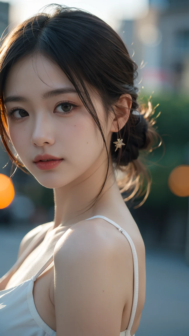 Best quality,masterpiece,ultra high res,(photorealistic:1.4),,background light,shallow depth of field,bokeh