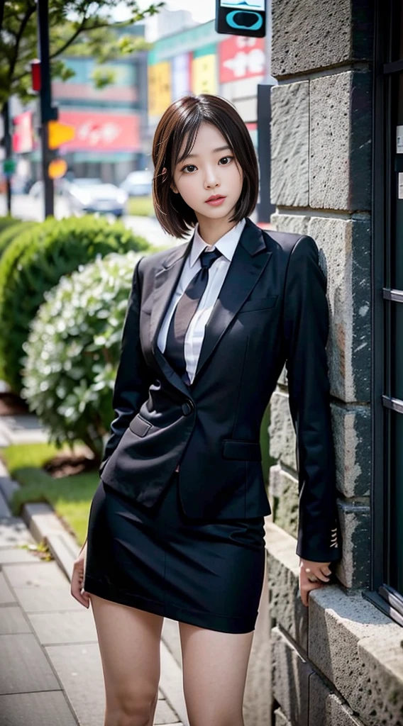 1 Girl, (Watch Viewer), (Bokeh: 1.1), Parted Lips, Expressionless, Realistic, Black Tight Mini Skirt,
business suit, OL, thin thighs, small buttocks, beautiful legs, delicate, Japan fashion model, thin face,
Best quality, (photorealistic: 1.4), ultra high resolution, big mini skirt, black suit and tie woman, suit girl, suit girl, strict business suit wearing, business suit wearing, business suit wearing, black business suit wearing, Japan woman fashion model, black business suit wearing, fashion suit wearing black suit wearing black noble suit, Business suit wearing, black slim clothes, woman posing for photo, beautiful Japan girl face, asian beautiful face, young cute one asian face, beautiful asian girl, girl cute little face, beautiful young korean woman, Japan facial features, young adorable korean face, gorgeous young korean woman, young asian girl, beautiful korean woman, Beautiful asian young woman, standing facing forward, composition visible from above knees to head, knees visible, camera gaze, standing, full body shot, hyperrealistic, front shot full body, bare feet, (face only LoRA applied, bare feet)