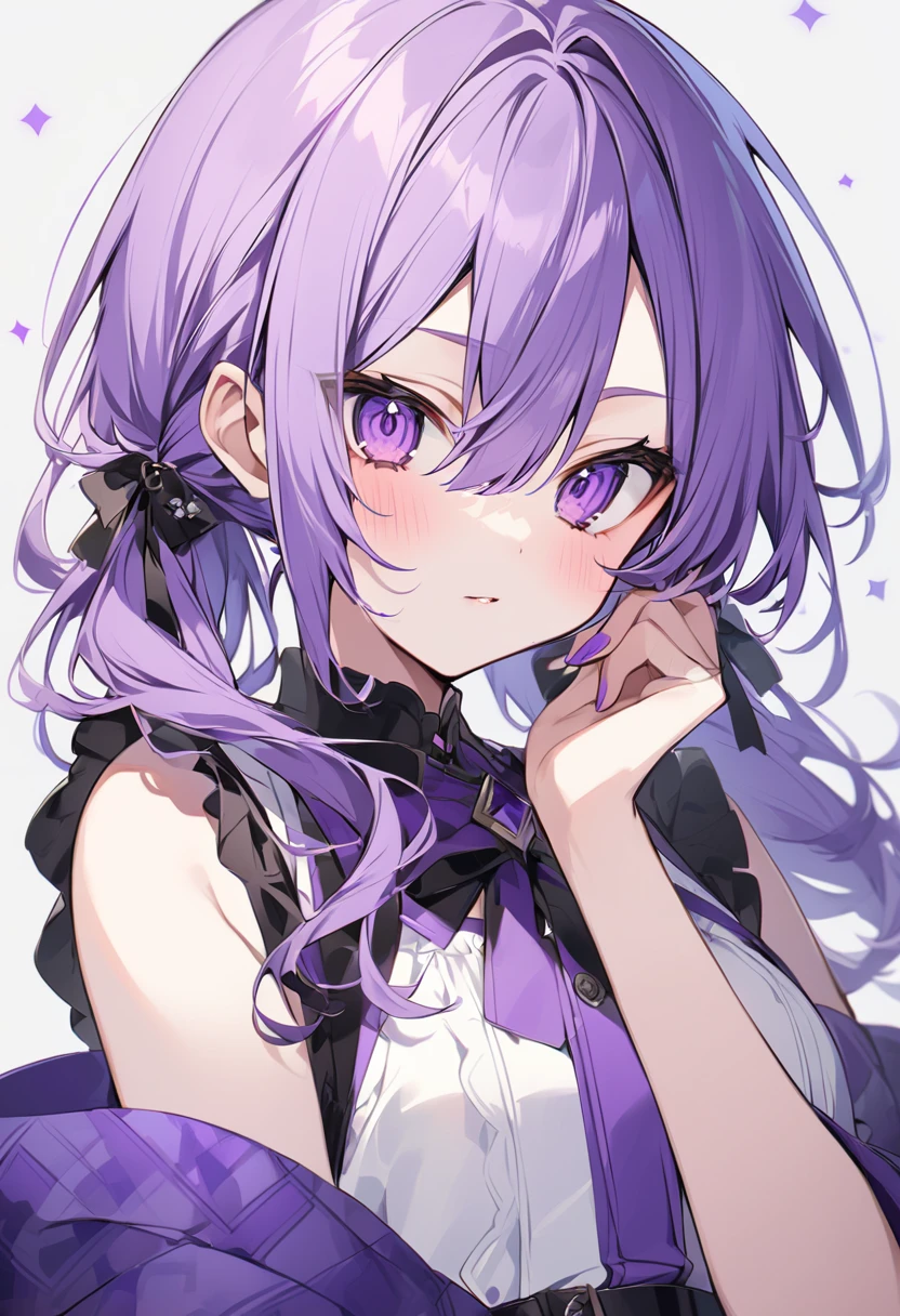 Keito。Purple Eyes。Purple Hair。