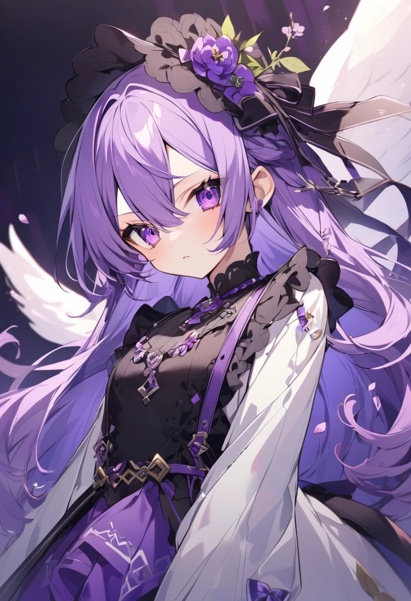 Keito。Purple Eyes。Purple Hair。