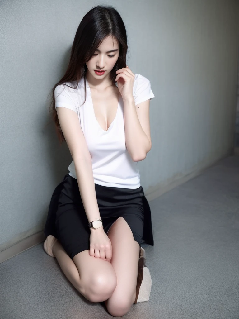 Woman wearing ,Middle breasts,realistically,virtual